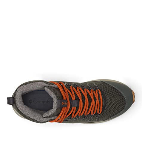 Columbia Men's Trailstorm Mid Waterproof Omni Heat, Gravel/Warm Copper, 14