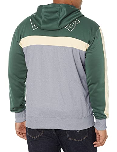 Ultra Game NBA Milwaukee Bucks Mens Soft Fleece Full Zip Jacket Hoodie, Team Color, Large