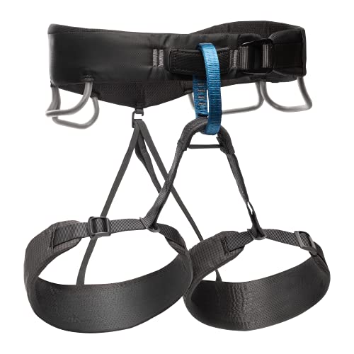 Black Diamond Mens Momentum Rock Climbing Harness, Anthracite, X-Small