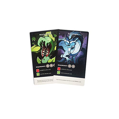 TeeTurtle Here to Slay Warriors and Druids Expansion Pack - Designed to be Added to Your Here to Slay Base Game,Black