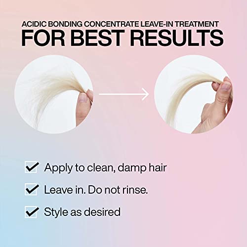 Redken Acidic Bonding Concentrate Leave In Conditioner for Damaged Hair | Hair Repair | For All Hair Types | Leave In Treatment, 5.1 Fl Oz