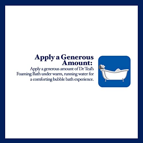 Dr Teal's Foaming Bath with Pure Epsom Salt, Refresh and Revitalize with Vitamins A, B and C, 34 fl oz (Pack of 4) (Packaging May Vary)