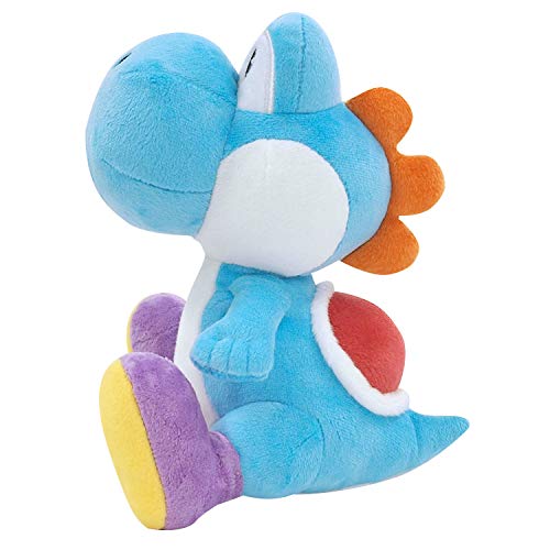 Little Buddy 1219 Super Mario All Star Collection Light Blue Yoshi Plush, 7'