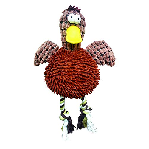 Ethical Pets Gigglers Chicken Dog Toy, 12-Inch, Assorted