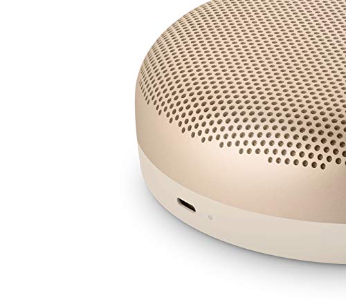 Bang and Olufsen Beosound A1 (2nd Generation) Wireless Portable Waterproof Bluetooth Speaker with Microphone, Gold Tone