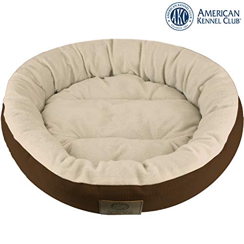 AKC Casablanca Round Solid Pet Bed