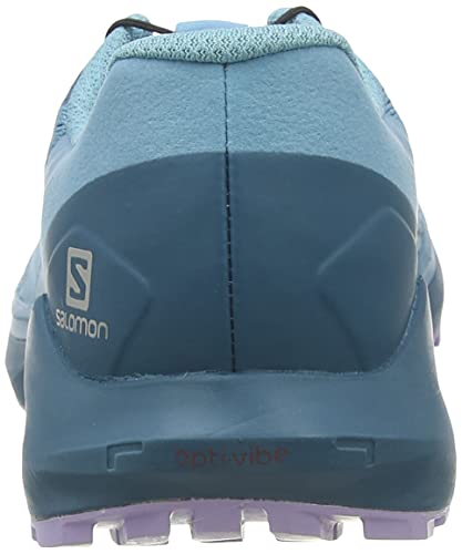 Salomon Sense Ride 4 Running Shoes for Women Trail, Delphinium Blue/Mallard Blue/Lavender, 7.5