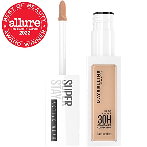 Maybelline Super Stay Liquid Concealer Makeup, Full Coverage Concealer, Up to 30 Hour Wear, Transfer Resistant, Natural Matte Finish, Oil-free, Available in 16 Shades, 25, 1 Count