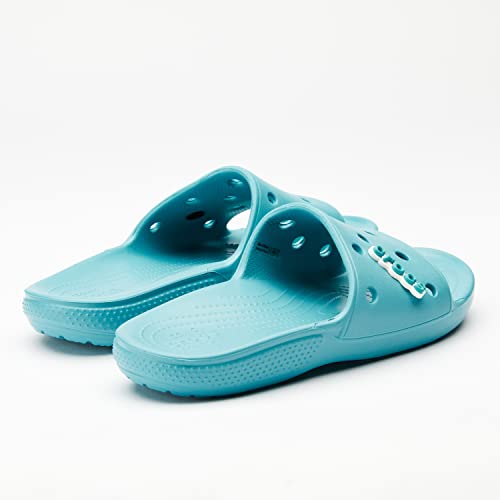 Crocs Unisex Classic Slide Sandals, Turq Tonic, 11 Men/13 Women