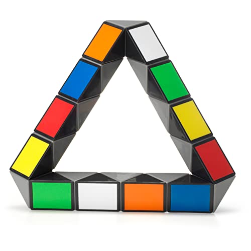 Rubik’s Twist, Colorful 3D Puzzle Classic Brain Teaser Retro Fidget Toy Bend and Twist Into Shapes Objects Animals, for Adults and Kids Ages 8 and up