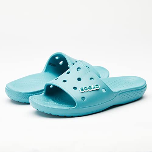 Crocs Unisex Classic Slide Sandals, Turq Tonic, 13 Men/15 Women