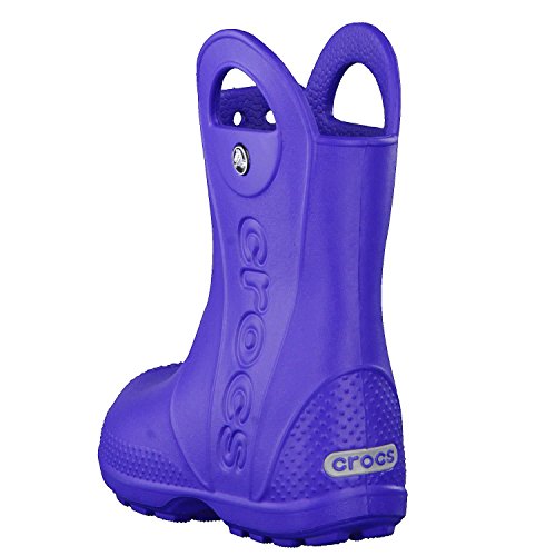 Crocs unisex child Rain Boot, Cerulean Blue, 2 Little Kid US