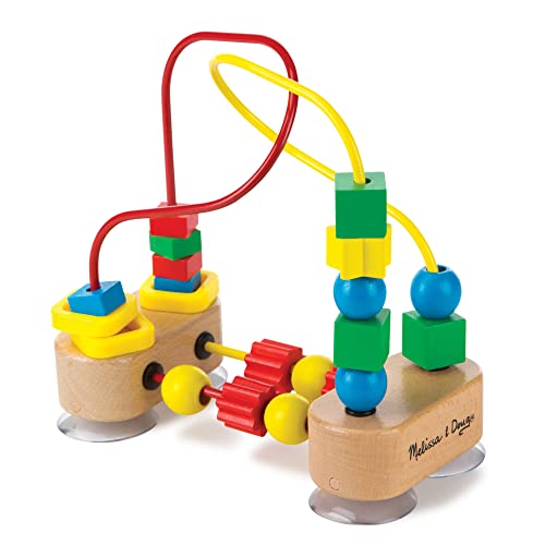 Melissa and Doug First Bead Maze - Wooden Educational Toy for Floor, High Chair, or Table - Infant Maze Toy, Bead Maze Toys For Toddlers And Babies 4.2 x 7 x 8.6 inches ; 1.3 pounds