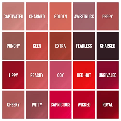 Maybelline Super Stay Vinyl Ink Longwear No-Budge Liquid Lipcolor Makeup, Highly Pigmented Color and Instant Shine, Awestruck, Pink Lipstick, 0.14 fl oz, 1 Count