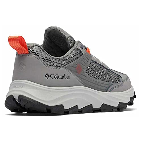 Columbia Men's Hatana Breathe Hiking Shoe, Titanium Grey Steel/Red Quartz, 11