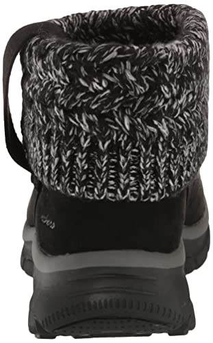 Skechers Women's Easy Going-Cozy Weather Ankle Boot, Black, 10