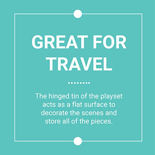 Mudpuppy Rocket Ships Magnetic Build-It Game – Magnetic Toys for Ages 4+, Fun and Compact Travel Activity for Kids, Includes 60+ Magnets and Durable Storage Tin