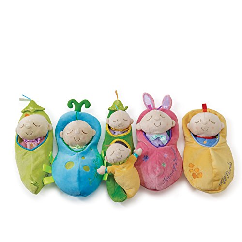Manhattan Toy Snuggle Pod Sweet Pea First Baby Doll with Cozy Sleep Sack for Ages 6 Months and Up