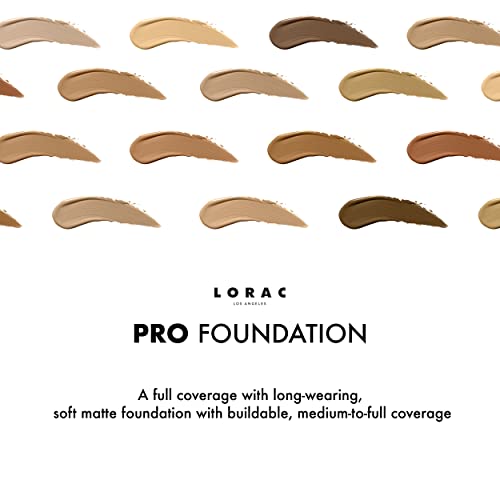 LORAC PRO Soft Focus Longwear Foundation, Shade 3| Full Coverage | Lightweight | Water-Resistant | Oil-Free