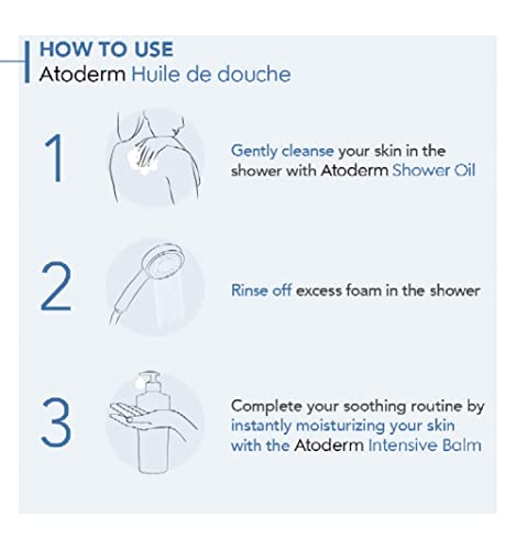 Bioderma - Atoderm - Cleansing Oil - Face and Body Cleansing Oil - Soothes Discomfort - Cleansing Oil for Very Dry Sensitive Skin, 6.7 Fl Oz (Pack of 1)