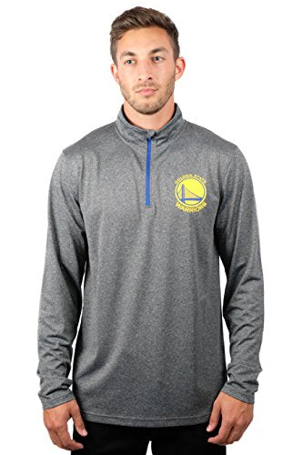 Ultra Game NBA Men's Quarter Zip Long Sleeve Pullover T-Shirt