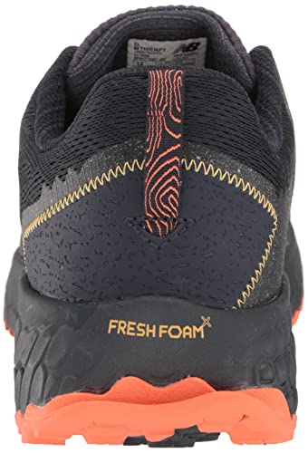 New Balance Men's Fresh Foam X Hierro V7 Trail Running Shoe, Thunder/Vibrant Orange/Vibrant Apricot, 10.5