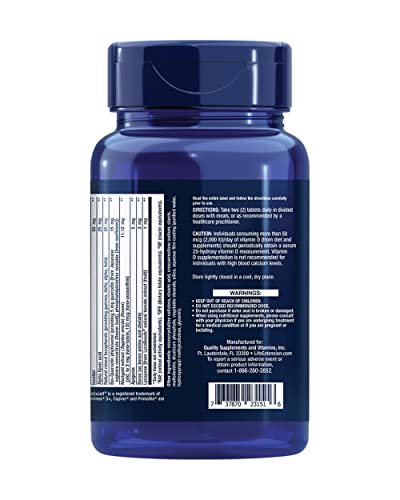 Life Extension Two-Per-Day High Potency Multi-Vitamin and Mineral Supplement - Vitamins, Minerals, Plant Extracts, Quercetin, 5-MTHF Folate and More - Gluten-Free - Non-GMO - 120 Tablets