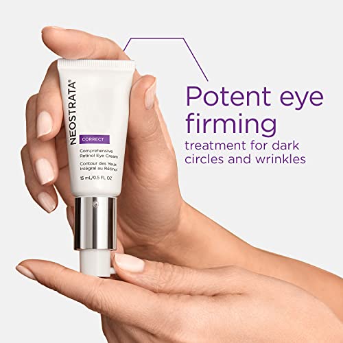 NEOSTRATA Comprehensive Retinol Eye Cream With Potent Retinol Peptide Blend Fragrance-Free, Oil-Free, Ophthalmologist tested, 0.5 fl. oz.