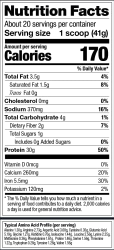 Vega Sport Premium Vegan Protein Powder Vanilla (20 Servings) 30g Protein, 5g BCAAs, Low Carb, Keto, Dairy/Gluten Free, Non GMO, Pea Protein for Women and Men, 1.8 lbs (Packaging May Vary)