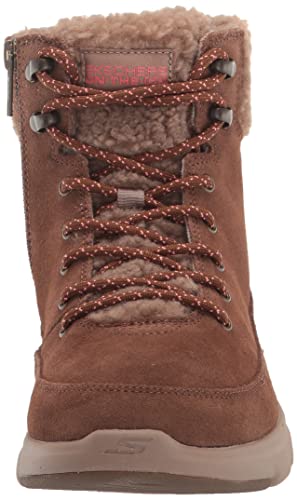 Skechers Women's Glacial Ultra-Woodlands Fashion Boot, Brown, 7.5