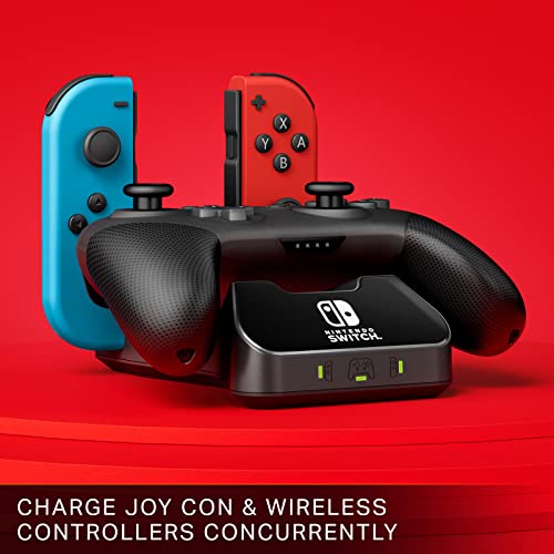 PowerA Controller Charging Base for Nintendo Switch, Black, Wireless Controller charging, Charge, rechargeable battery, Nintendo Switch, Joy-Con Charging, PowerA Wireless Charging