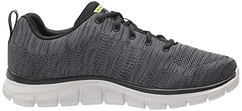 Skechers Men's Track Front Runner Lace-up Sneaker Oxford, Charcoal/Black, 8.5