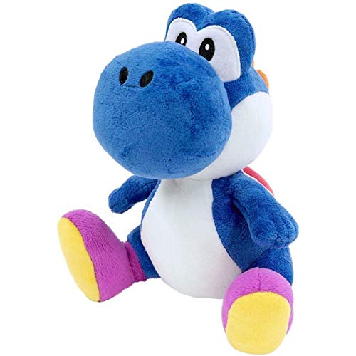 Little Buddy 1388 Super Mario Bros All Star Collection Dark Blue Yoshi Stuffed Plush, 7'