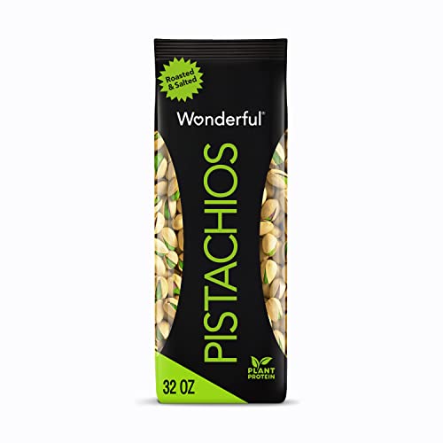 Wonderful Pistachios, In-Shell, Roasted and Salted Nuts, 32oz