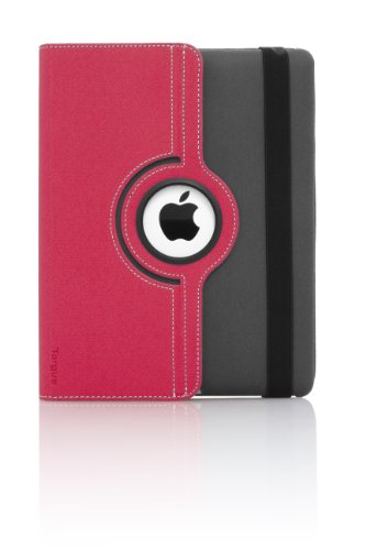 Targus Versavu Rotating Case and Stand for Tablets, Charcoal Gray/Calypso Pink (THZ15606US)