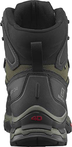 Salomon Quest 4 Gore-TEX Hiking Boots for Men, Olive Night/Peat/Safari, 10