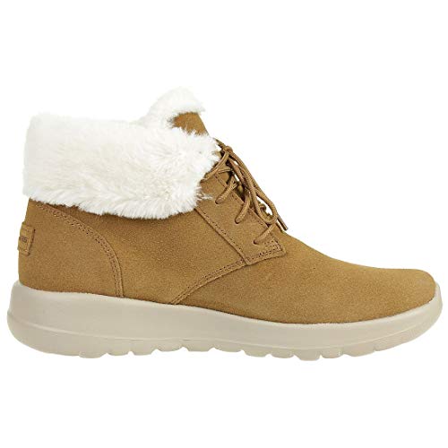 Skechers Women's ON-The-GO Joy Oxford Boot, Chestnut, 10 M US