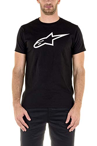 ALPINESTARS Men's Ageless Classic T-Shirt, Black/White, Medium