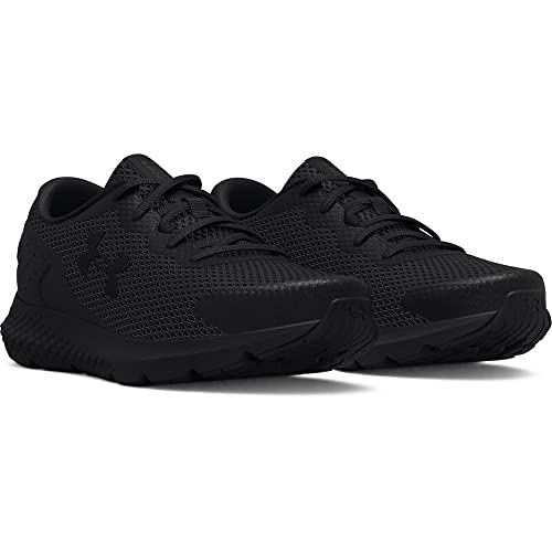 Under Armour Men's Charged Rogue 3 Road Running Shoe, Black (003)/Black, 9