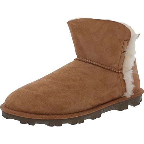 Kirkland Signature Womens Shearling Short Shearling Boots Tan 10 Medium (B,M)