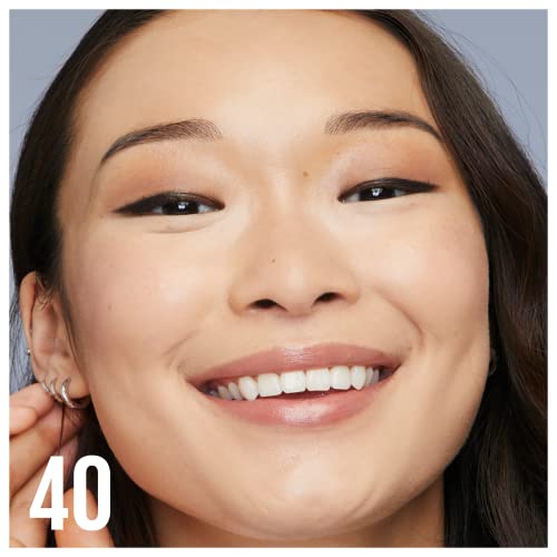 Maybelline Green Edition Superdrop Tinted Oil Base Makeup, Adjustable Natural Coverage Foundation Formulated With Jojoba and Marula Oil, 40, 1 Count