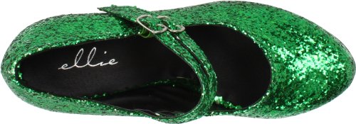Ellie Shoes Women's 421-Jane-G Maryjane Pump,Green Glitter,9 M US