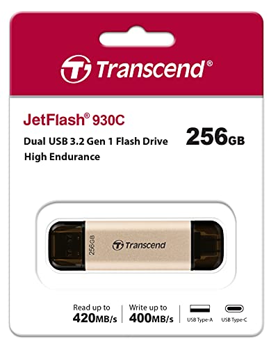 Transcend 256GB JetFlash 930C USB 3.2 Gen 1 Flash Drive TS256GJF930C