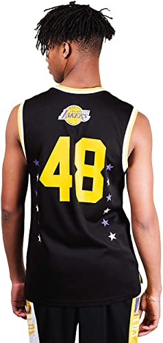 Ultra Game NBA Los Angeles Lakers Mens Jersey Sleeveless Muscle T-Shirt, Black, X-Large