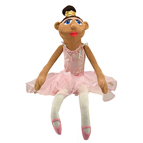 Melissa and Doug Ballerina Puppet (Tina Prima) with Detachable Wooden Rod, Multicolor