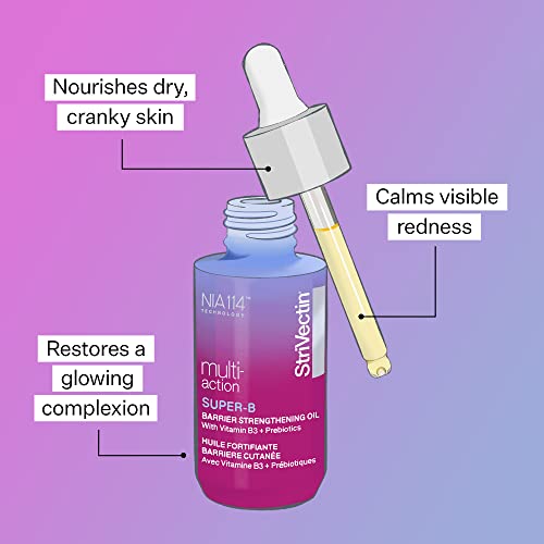 StriVectin Super-B Barrier Strengthening Oil with Vitamin B3 and Prebiotics, 1 Fl Oz