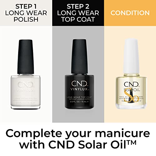 CND Vinylux Longwear White Nail Polish, Gel-like Shine and Chip Resistant Color, 0.5 Fl Oz