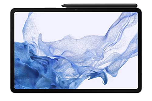SAMSUNG Galaxy Tab S8 Android Tablet, 11” LCD Screen, 128GB Storage, Qualcomm Snapdragon, S Pen Included, All-Day Battery Ultra Wide Camera, DeX Productivity, Silver