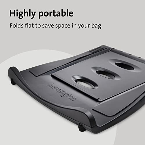 Kensington Easy Riser Portable Ergonomic Device Cooling Stand (12'-17') for Desktop, Chromebooks and Wacom Devices – Black (K52788WW)