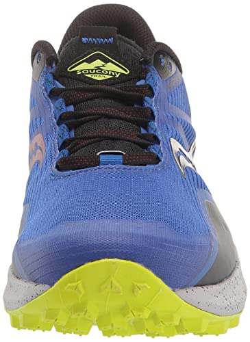 Saucony Men's Peregrine 12 Trail Running Shoe, Blue RAZ/Acid, 10